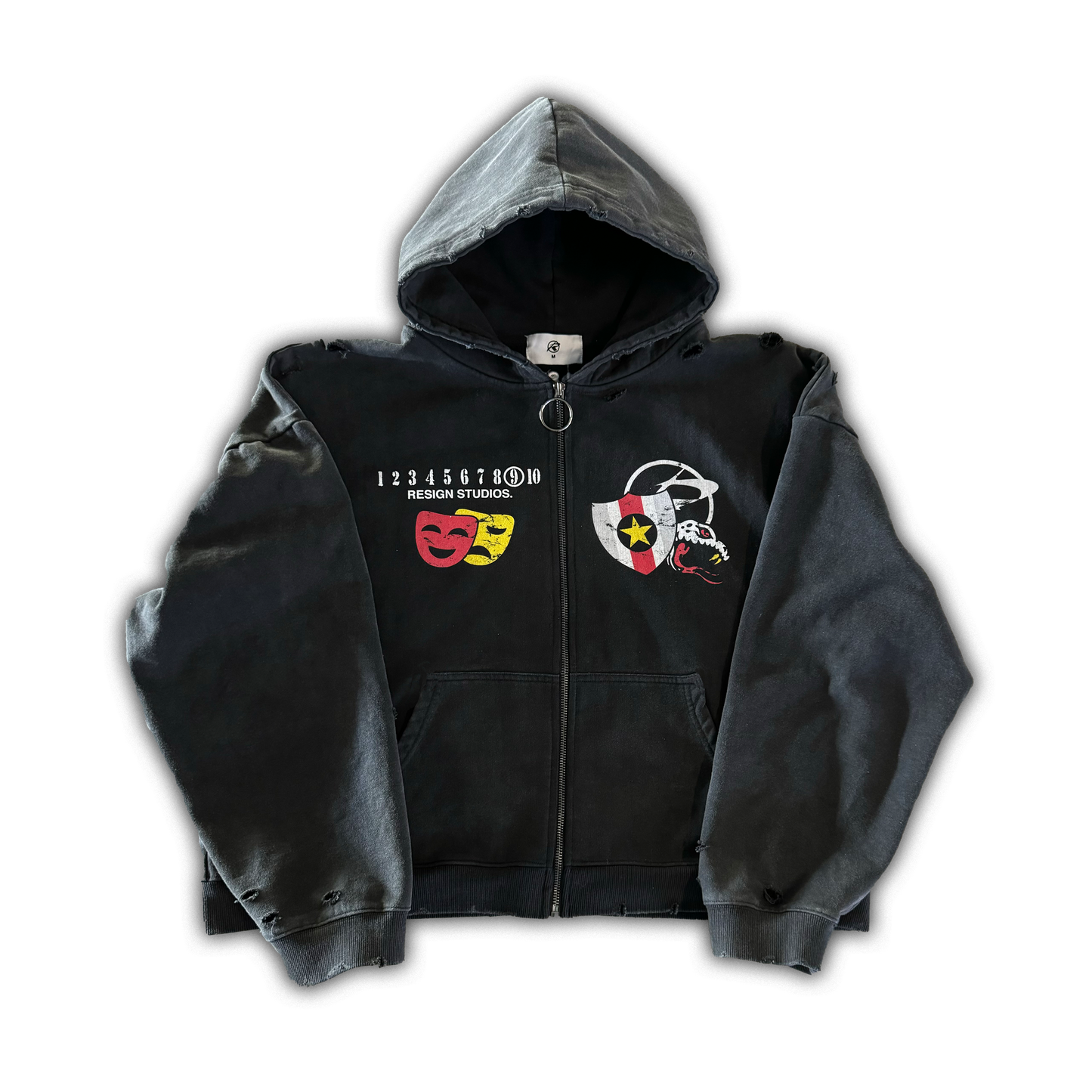“TWO FACE” ZIP UP HOODIE